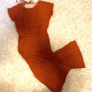 Carly Jean Los Angeles cropped pattern jumpsuit